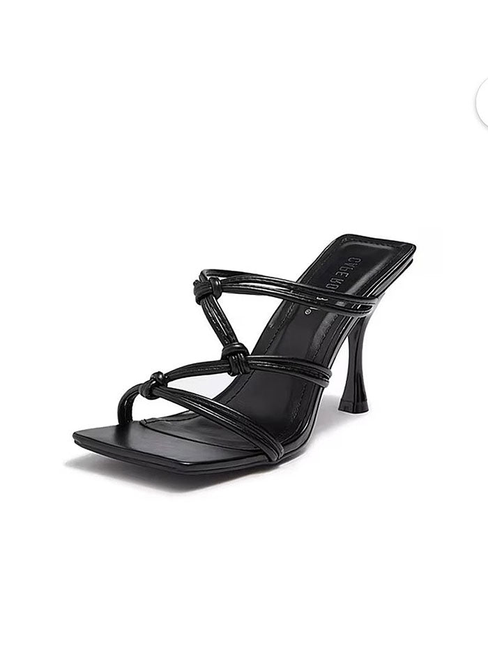 Cape Robbin Black Mules Slippers