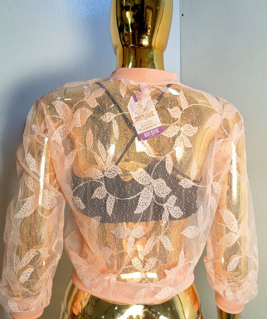 Shitignman Peach Net Pullover Jacket Long Sleeve