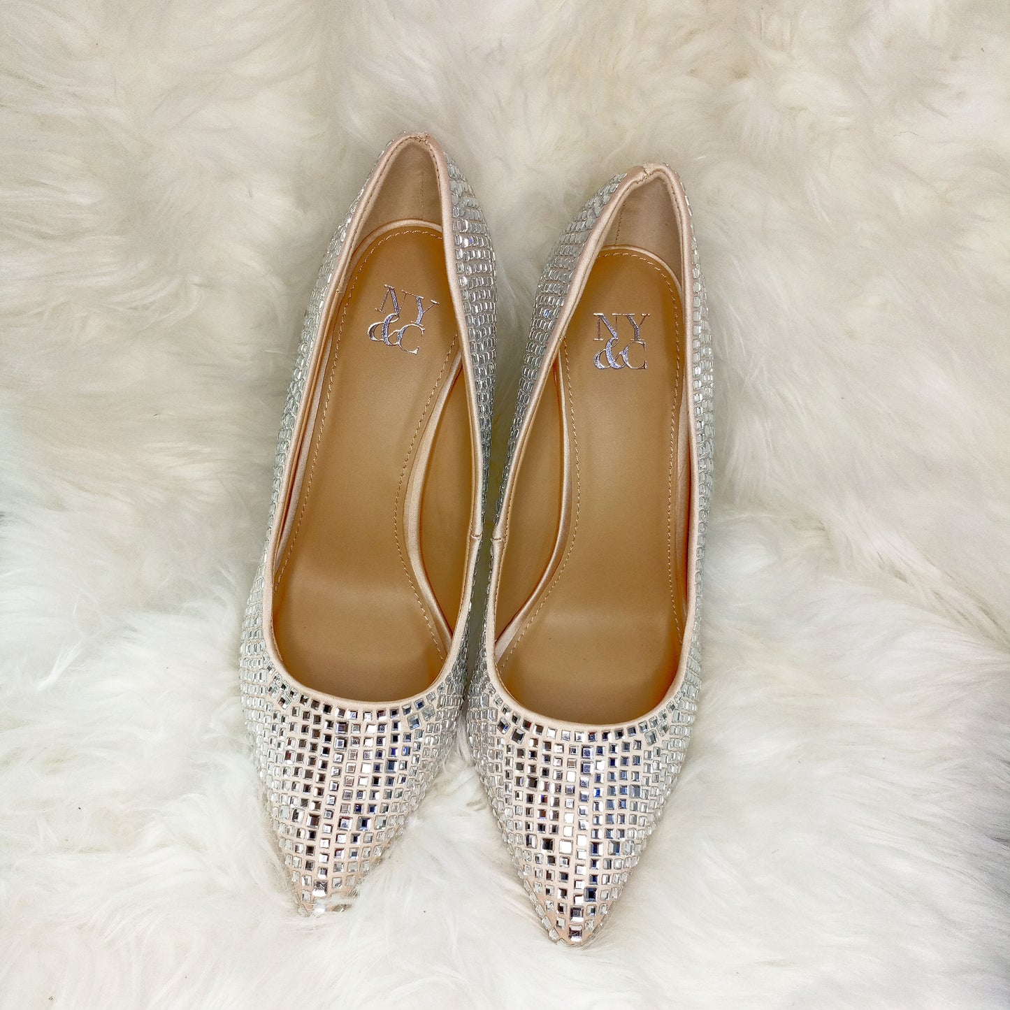 NY&C NUDE ALL STONED SHOE ARDEN PUMP