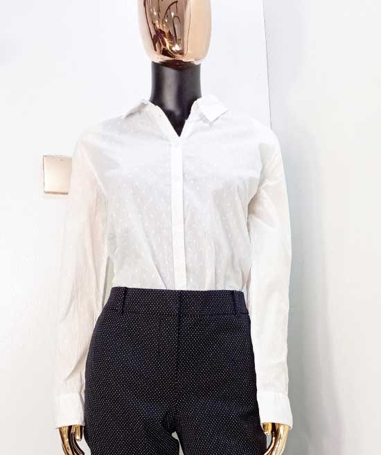 UNIVERSITY COLLECTION WHITE SHIRT LONG SLEEVE