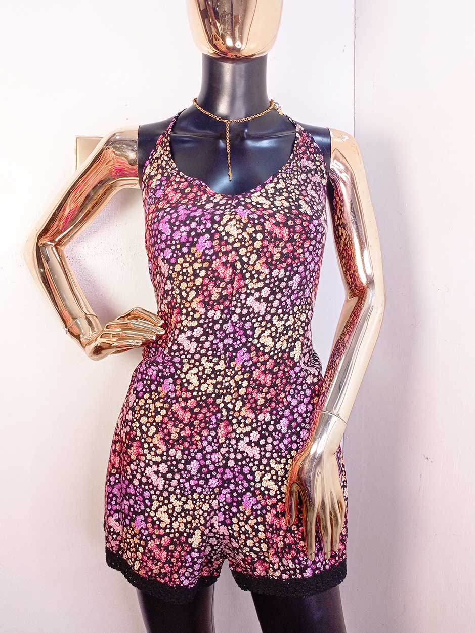 L.A. HEARTS BLACK & PINK PLAYSUIT