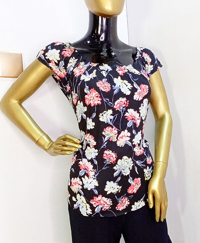 Lauren Conrad Black & Pink Top