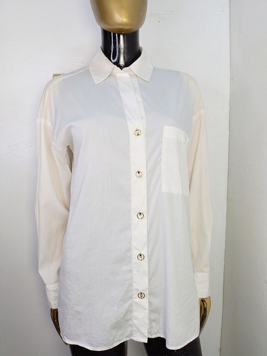 Luna Claire White Shirt Long Sleeve