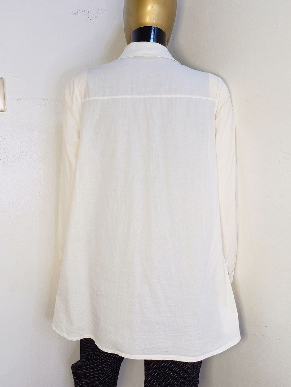 Maria Canela White Shirt Long Sleeve