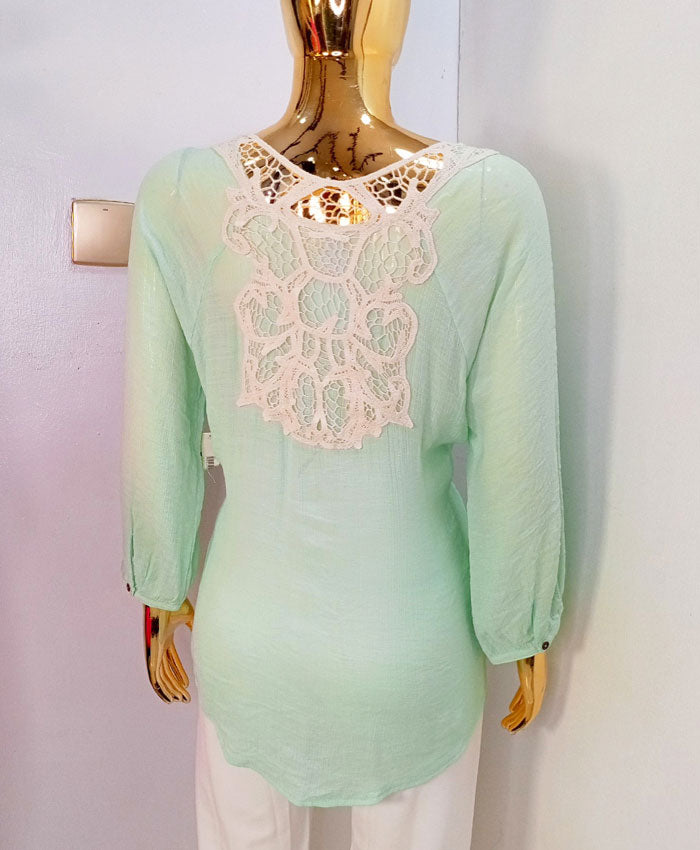 No Boundaries Mint Green Top