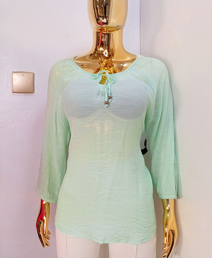 No Boundaries Mint Green Top