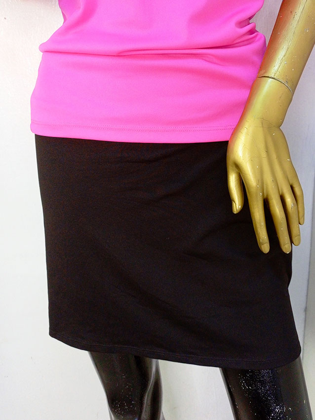 Tranquility Black Patterned Skirt