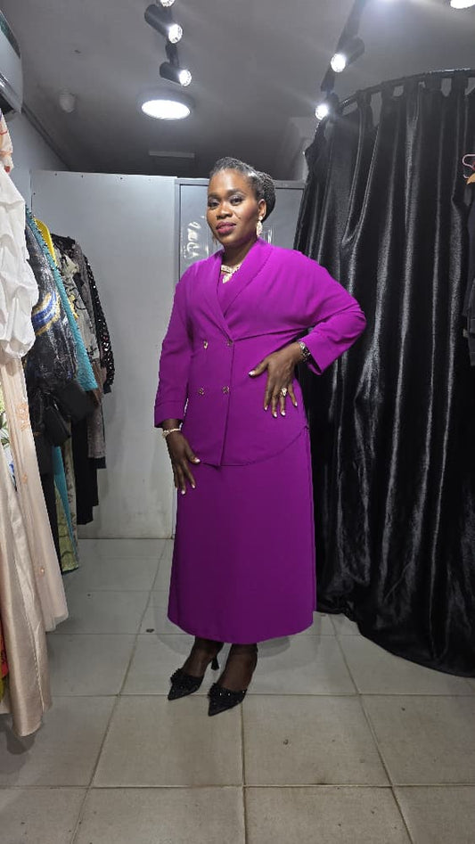 NO JOOM Fuxia Pink 2-piece Blazer and Dress