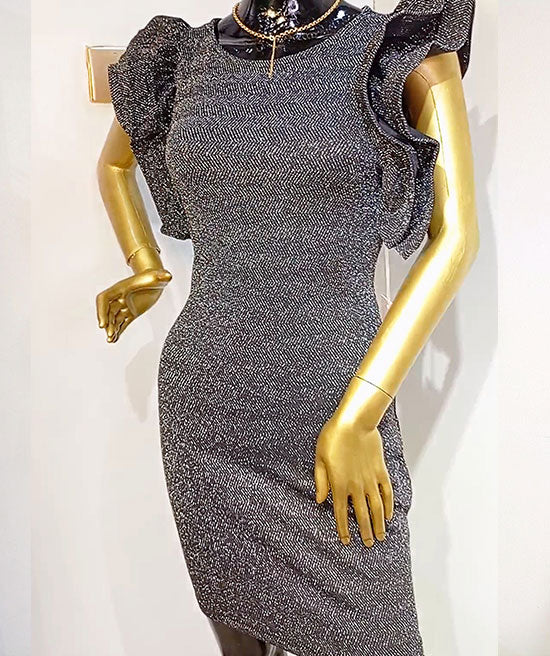 Blashe Black Shimmery Dress