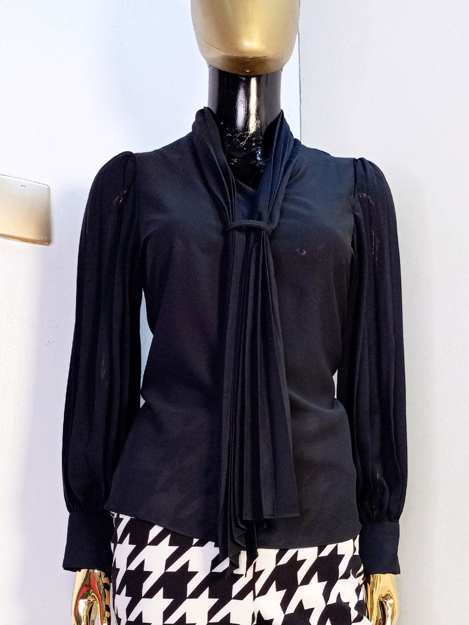 Actuel Tekstil Black Shirt Long Sleeve