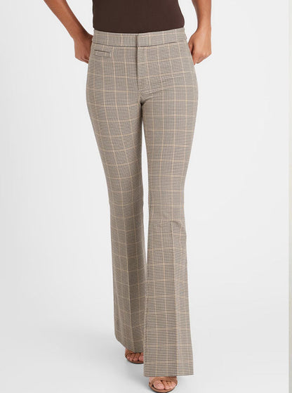 Banana Republic Brown Hounds Tooth Pant Sloan Flare