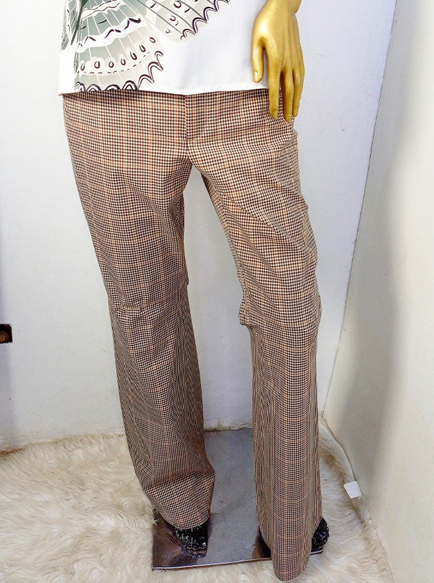 Banana Republic Brown Hounds Tooth Pant Sloan Flare