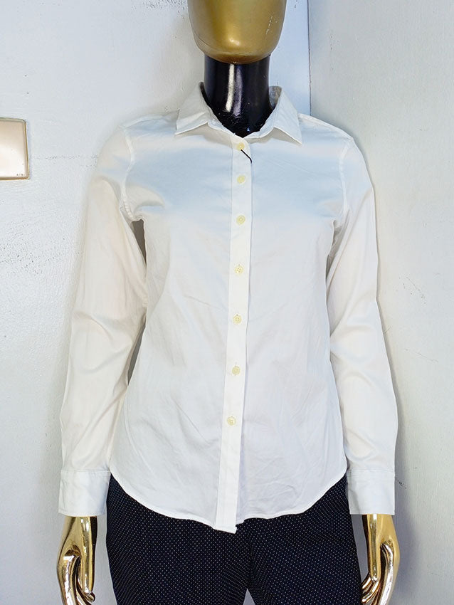 Banana Republic White Shirt Long Sleeve