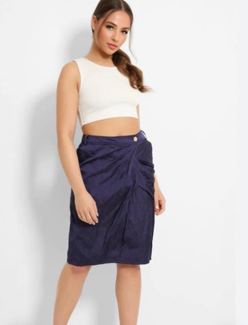 JOSEPHINE&C0	PURPLE OVERLAP BOTTONED SKIRT
