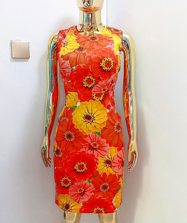 Calvin Klein Orange  Dress