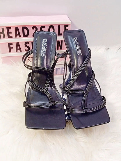 Cape Robbin Black Mules Slippers