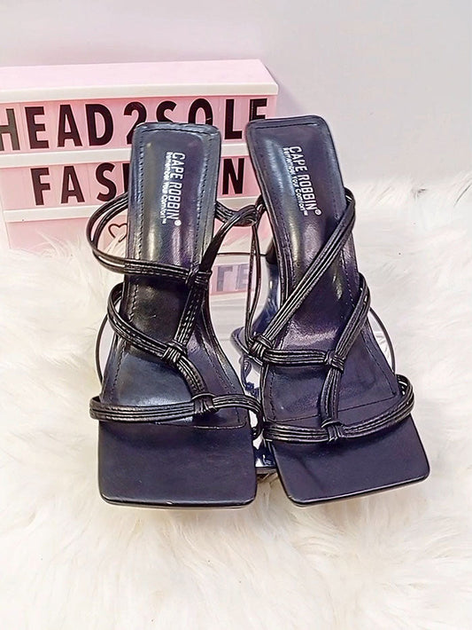 Cape Robbin Black Mules Slippers