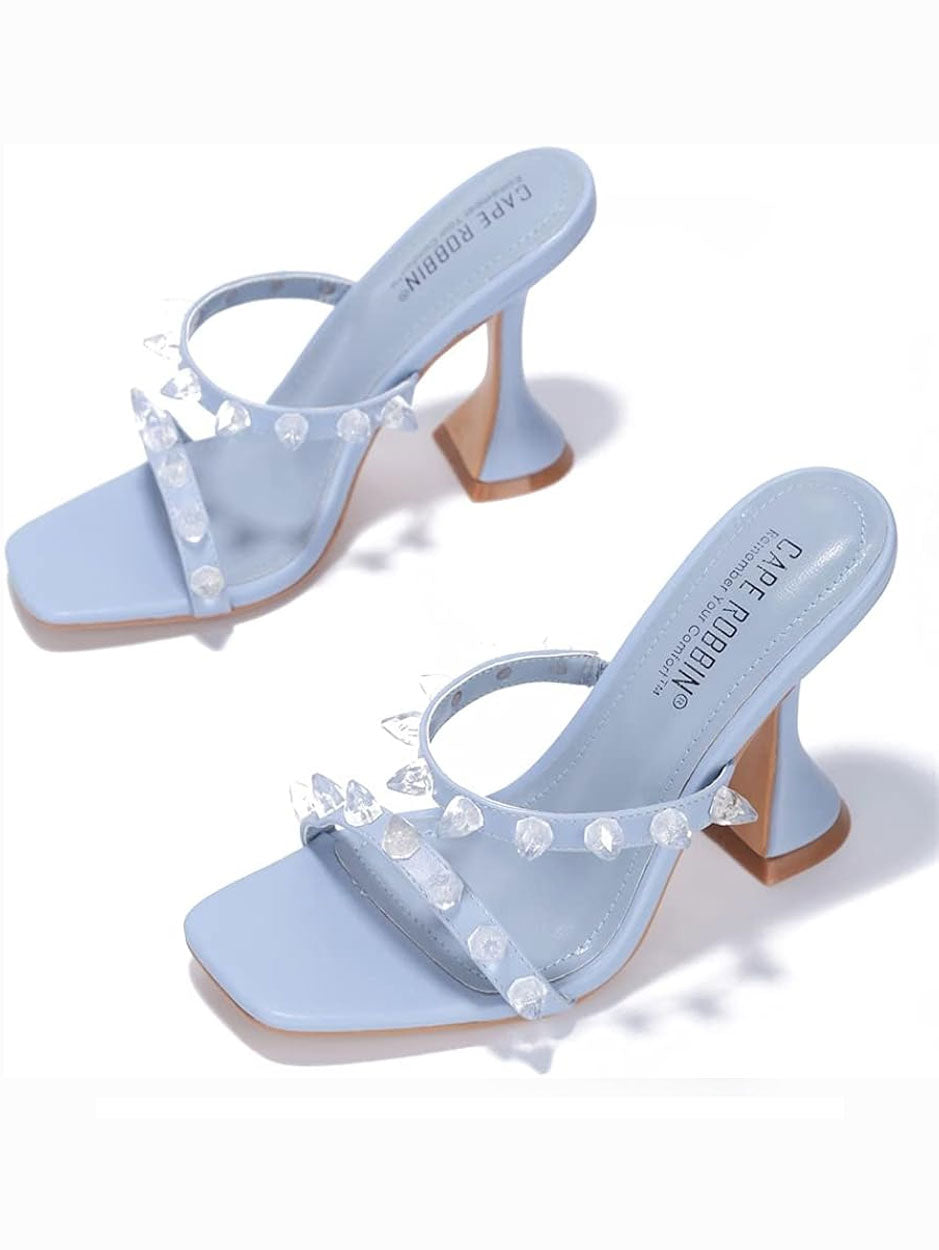 Cape Robbin Sky Blue Mules Mayqueen