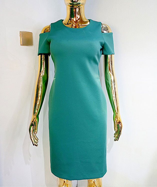 Calvin Klein Green Scuba Dress