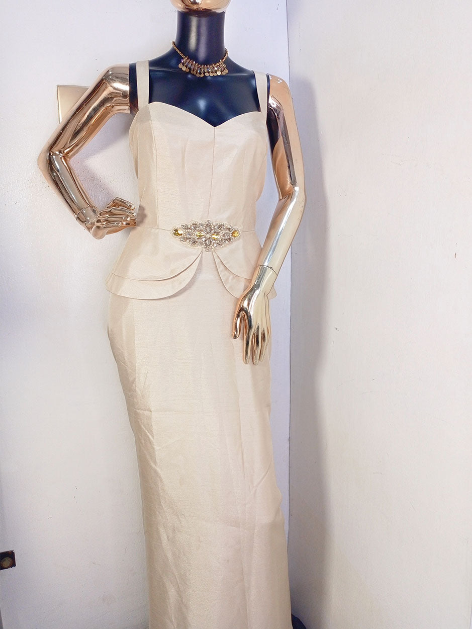 Jessica Howard Champagne 2 Piece Dress