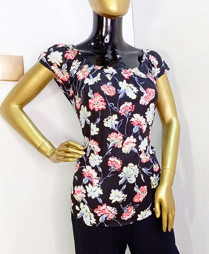 Lauren Conrad Black & Pink Top