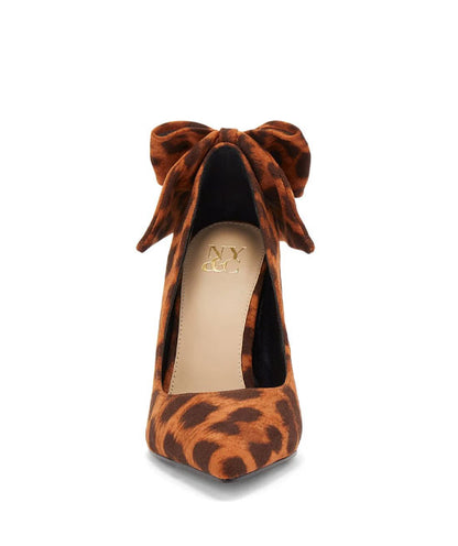 NY&C LEOPARD SKIN STILETTO DEMI HEEL