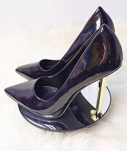 Liliana Black Stilleto  Gold Stilleto Heel