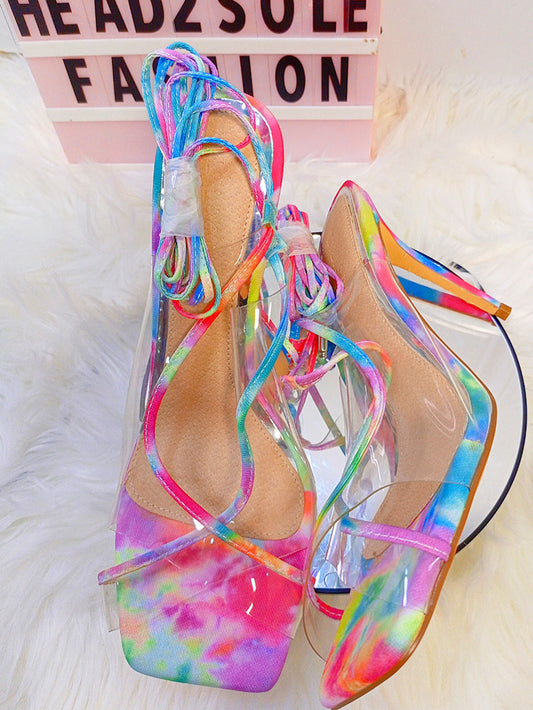 LILIANA MULTI COLOR STILLETO SANDAL