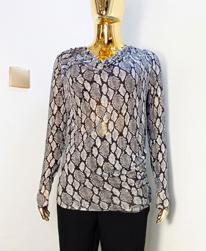 Michael Black & White Top