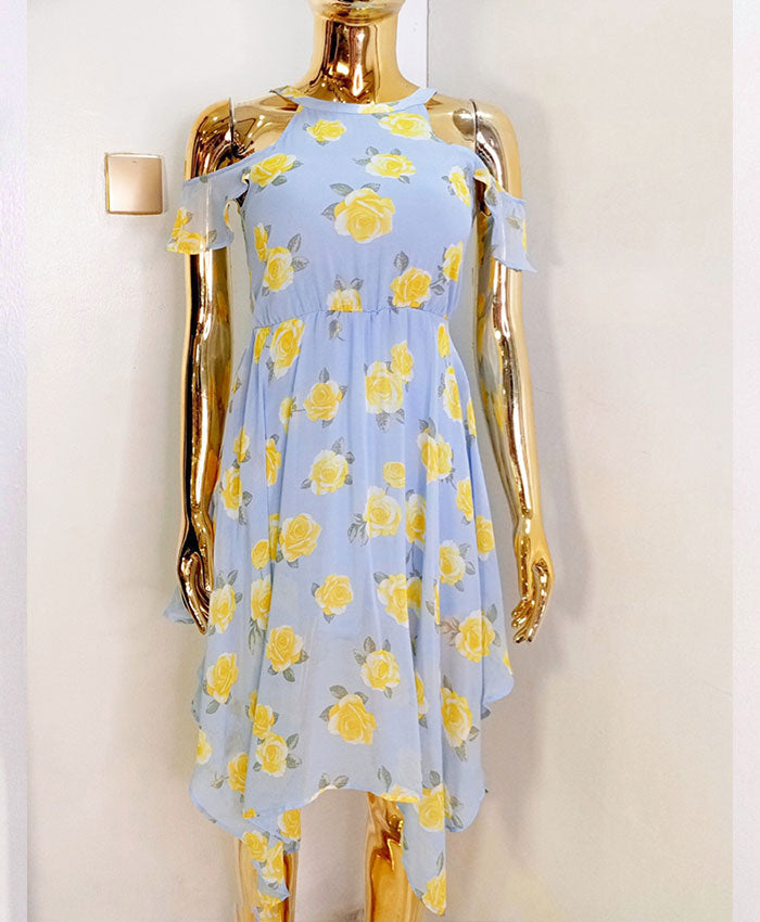 New Look 915 Generation  Blue & Yellow Dress