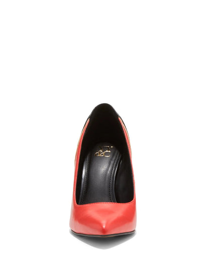 NY&C RED,NUDE & BLACK PUMP MADISON HEEL