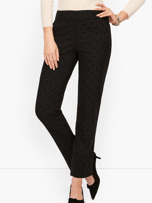 TALBOTS BLACK DOTS PANT HAMSPHIRE ANKLE