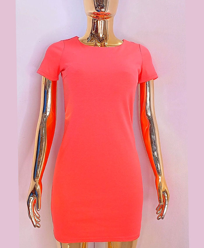 Vila Dress in Colour Orange