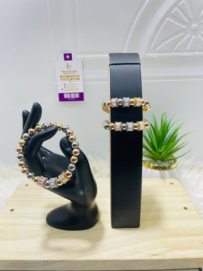 3 piece set of tricolor (3tones) bracelet