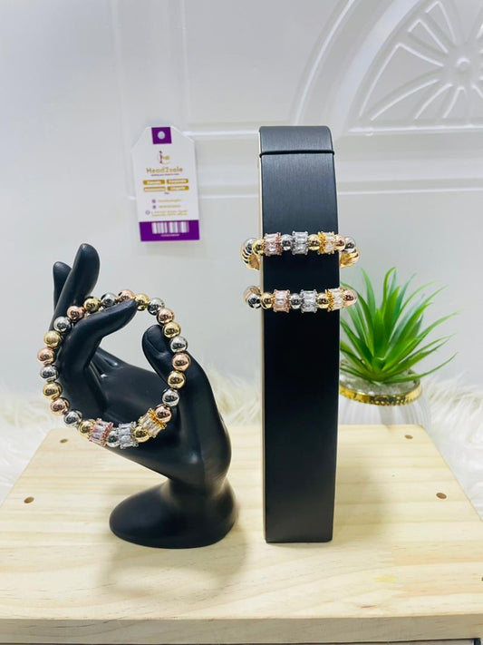 3 piece set of tricolor (3tones) bracelet