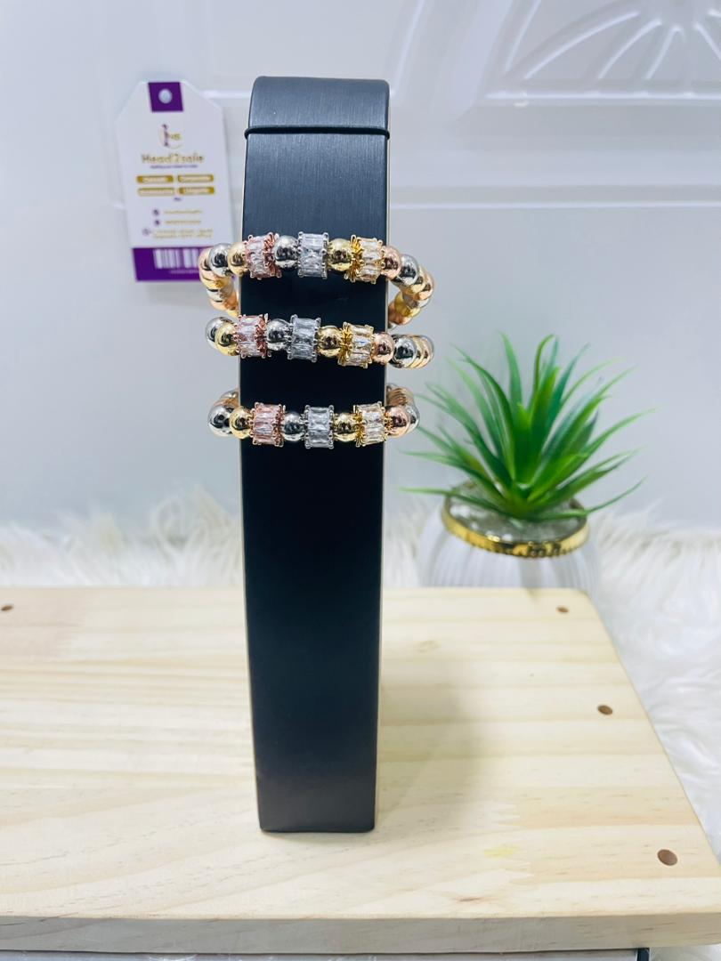3 piece set of tricolor (3tones) bracelet