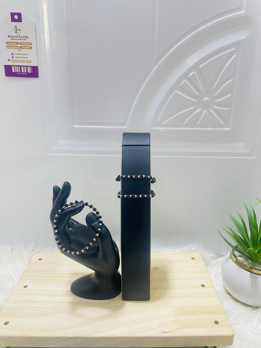 3 piece single tone Beaded Bracelet set