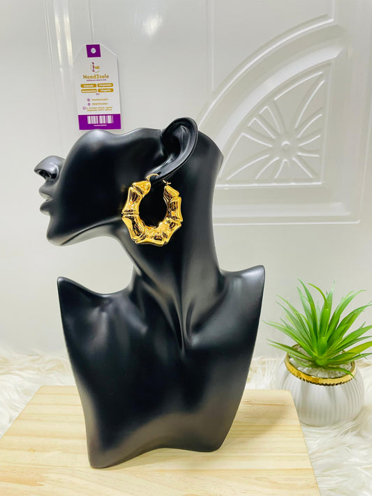 Big hoop gold tone Earring