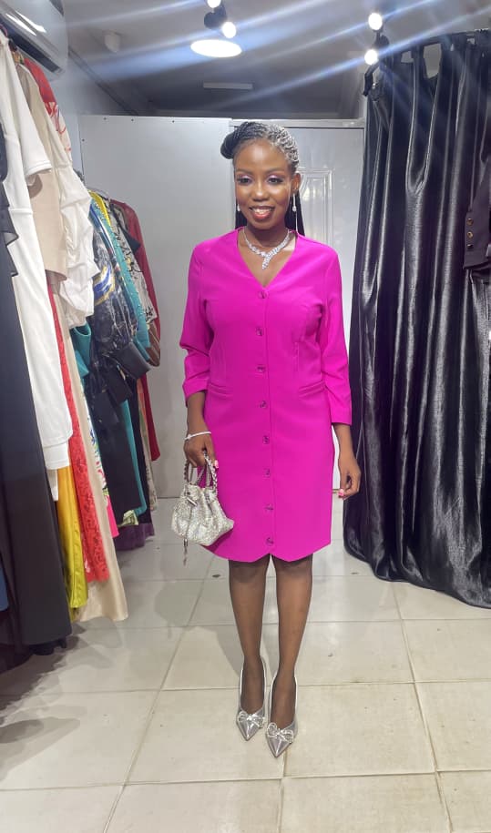 ROXELAN Fusya Pink Shirt Dress