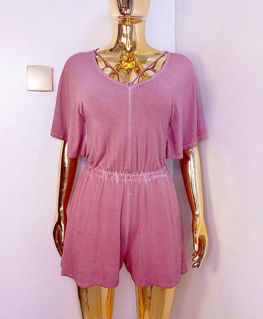American Eagle Outfitters Peach Playsuit