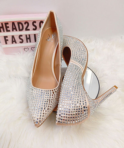 NY&C NUDE ALL STONED SHOE ARDEN PUMP
